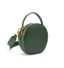 LEATHER WOMEN Circle Handbag Purse SHOULDER BAG Purse FOR WOMEN