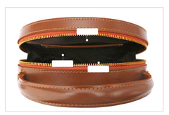 LEATHER WOMEN Circle Handbag Purse SHOULDER BAG Purse FOR WOMEN