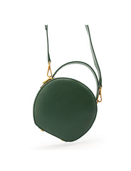 LEATHER WOMEN Circle Handbag Purse SHOULDER BAG Purse FOR WOMEN