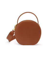 LEATHER WOMEN Circle Handbag Purse SHOULDER BAG Purse FOR WOMEN