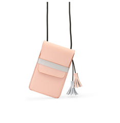 LEATHER WOMEN Small Phone SHOULDER BAG FOR WOMEN With Tassels