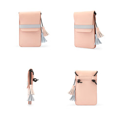 LEATHER WOMEN Small Phone SHOULDER BAG FOR WOMEN With Tassels