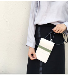 LEATHER WOMEN Small Phone SHOULDER BAG FOR WOMEN With Tassels