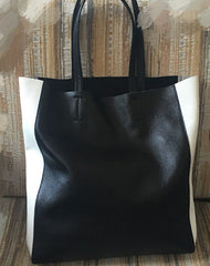 Handmade Vintage Leather Oversize Tote Bag Shoulder Bag Handbag For Women - EverHandmade