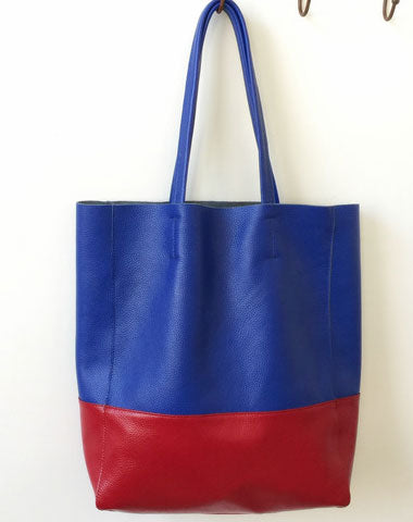 Stylish Leather Bag Handmade Assorted Colors Tote Bag Shoulder Bag Handbags For Women - EverHandmade