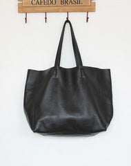 Handmade Vintage Leather Oversize Tote Bag Shoulder Bag Handbag For Women