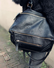 Handmade Leather Handbag Locomotive Motorcycle Models Leather Shoulder Bag For Women - EverHandmade