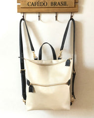 Genuine Leather Backpack Bag Shoulder Bag Handbag Purse For Women - EverHandmade