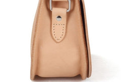 Handmade vintage rustic leather crossbody Shoulder saddle Bag for girl women lady - EverHandmade