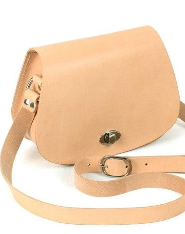 Handmade vintage rustic leather crossbody Shoulder saddle Bag for girl women lady - EverHandmade