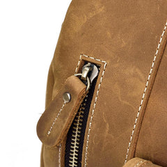 Large Leather Men Barrel Overnight Bags Travel Bags Weekender Bags For Men