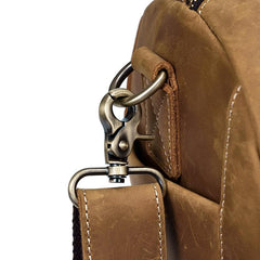 Large Leather Men Barrel Overnight Bags Travel Bags Weekender Bags For Men