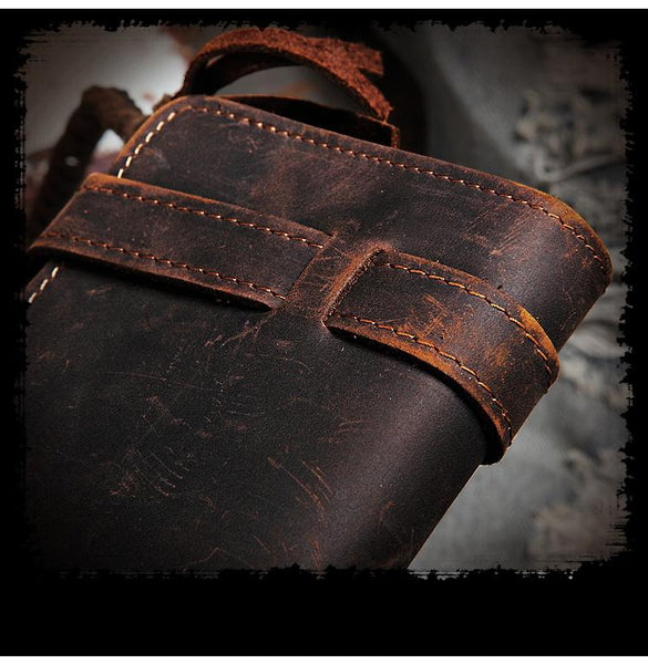 Leather Mens Bifold Long Biker Wallets Biker Chain Wallet Long Trucker Wallet fo GJ01481030