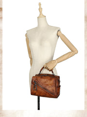 Best Red Leather Womens Buston Handbag Handmade Cube Handbag Crossbody Purse for Ladies