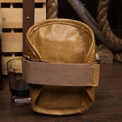 Leather Belt Pouch Mens Small Cases Arm Case Pouch for Men