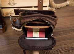 Leather Belt Pouch Mens Small Cases Arm Case Pouch for Men