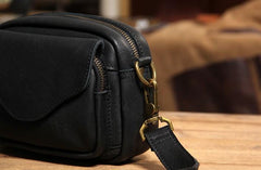 Leather Mens Belt Pouch Small Cases Waist Bags Belt Bag Shoulder Bag for Men