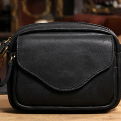 Leather Mens Belt Pouch Small Cases Waist Bags Belt Bag Shoulder Bag for Men
