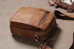 Leather Belt Pouch Mens Small Cases Waist Bag Hip Pack Fanny Pack for Men
