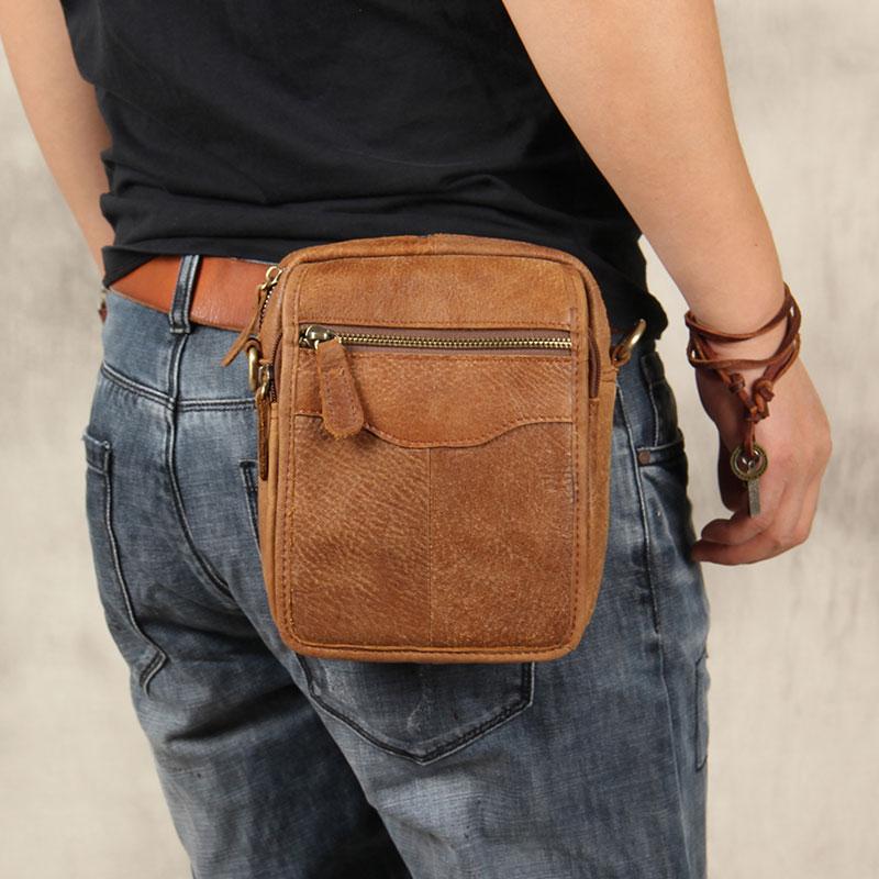 Belt Bag for Men Fanny Pack Men's Belt Bag Leather Belt 