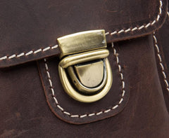 Vintage Mens Leather Belt Pouch Small Belt Cases Small Hip Pouch Waist Bag for Men