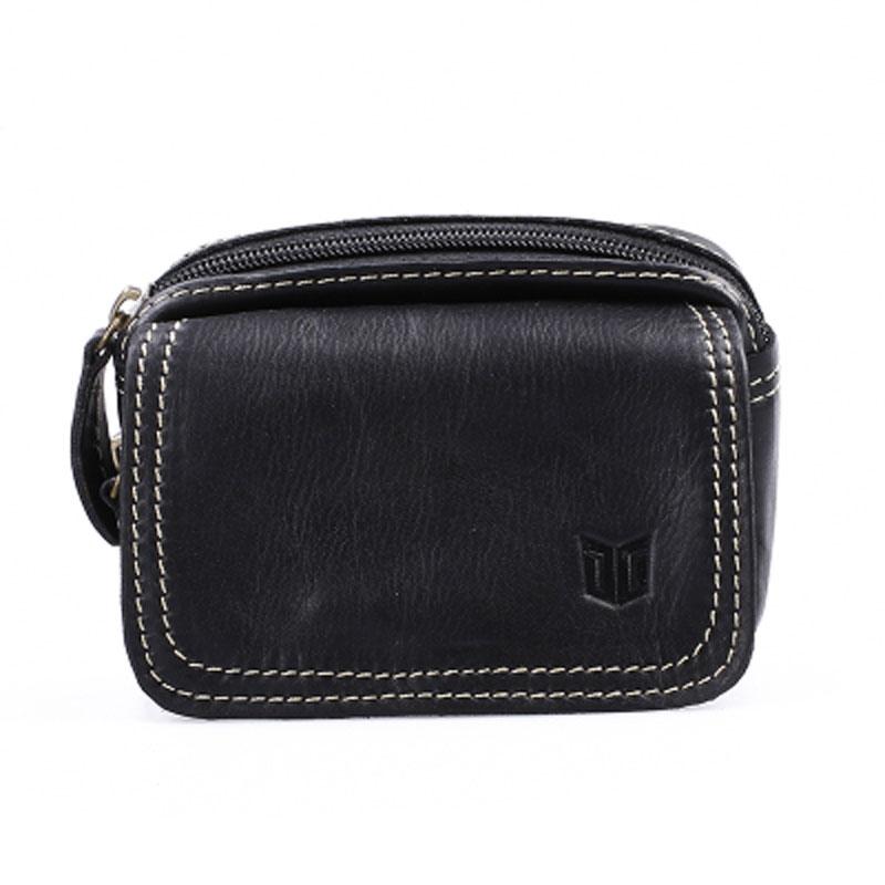 Leather Belt Pouch Mens Small Waist Cases Waist Bag for Men