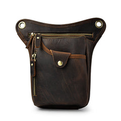 Leather Belt Pouch for Men Leg Drop Bags waist BAGs Shoulder Bag For Men