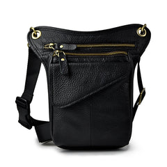 Leather Belt Pouch for Men Leg Drop Bags waist BAGs Shoulder Bag For Men