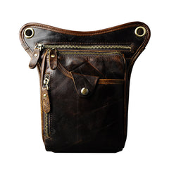 Leather Belt Pouch for Men Leg Drop Bags waist BAGs Shoulder Bag For Men