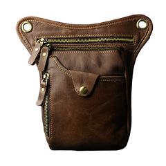 Leather Belt Pouch for Men Leg Drop Bags waist BAGs Shoulder Bag For Men