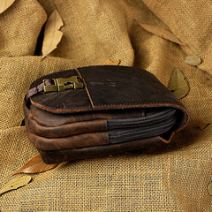 Vintage Leather Cigarette Case Belt Pouch for Men Waist Bags BELT BAG For Men