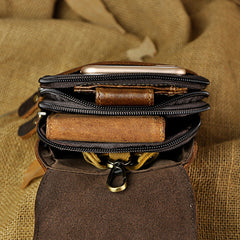 Vintage Leather Cigarette Case Belt Pouch for Men Waist Bags BELT BAG For Men