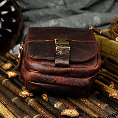 Vintage Leather Cigarette Case Belt Pouch for Men Waist Bags BELT BAG For Men
