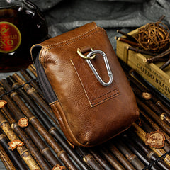 Vintage Leather Cigarette Case Belt Pouch for Men Waist Bags BELT BAG For Men