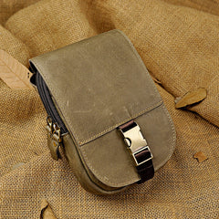 Vintage Leather Cigarette Case Belt Pouch for Men Waist Bags BELT BAG For Men