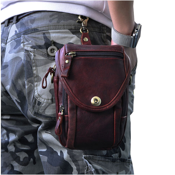 Cool Leather Belt Pouch for Men Waist Bags BELT BAG For Men FY01281239