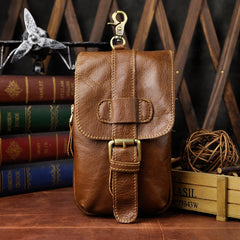 Vintage Leather Cigarette Cases Belt Pouch for Men Waist Bag BELT BAG For Men