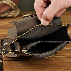 Leather Belt Pouch for Men Waist Bag Cell Phone Holsters BELT BAG Shoulder Bag For Men
