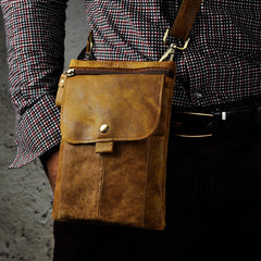 Leather Cell Phone Holster Belt Pouch for Men Waist Bags BELT BAGs Shoulder Bag For Men