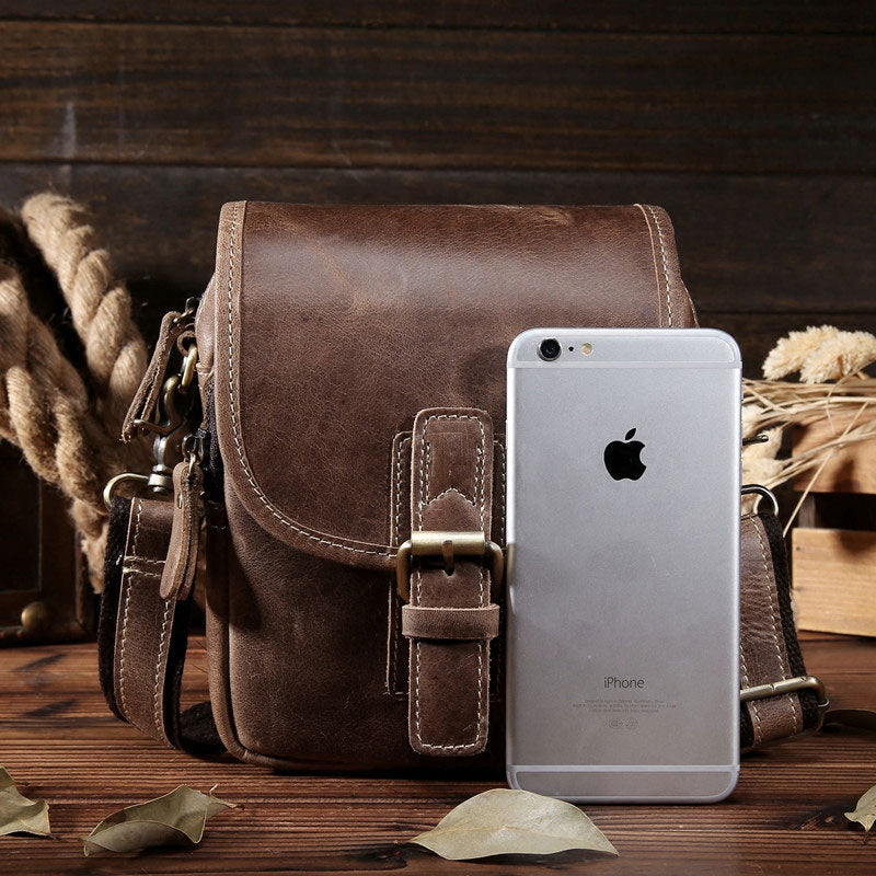 Leather Belt Pouch for Men Waist Bag BELT BAG Cell Phone Holsters Shoulder Bag For Men