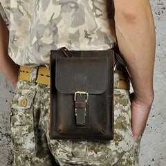Leather Belt Pouch for Men Waist Bag Cell Phone Holsters BELT BAG Shoulder Bag For Men