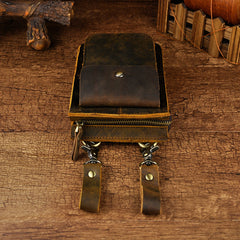 Leather Belt Pouch for Men Waist Bag Cell Phone Holster BELT BAG Shoulder Bag For Men