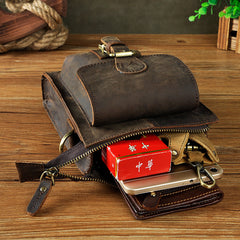 Leather Belt Pouch for Men Waist Bag Cell Phone Holsters BELT BAG Shoulder Bag For Men