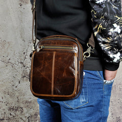 Small Mens Leather Belt Pouch Waist Bag BELT BAG Shoulder Bag For Men