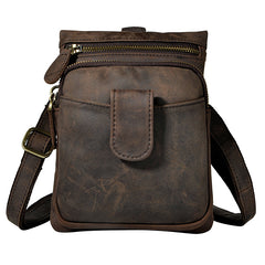 Leather Mens Belt Pouch Waist Bag BELT BAG Shoulder Bag For Men