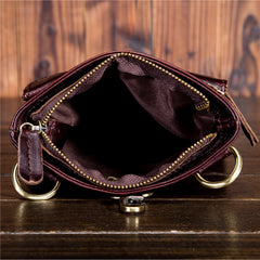 Mens Leather Belt Pouch Shoulder Bag Waist Bag BELT BAG For Men