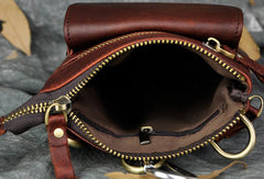 Small Leather Mens Belt Pouch Waist Bag Shoulder Bag BELT BAG For Men