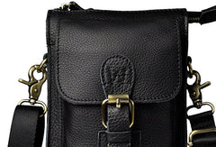 Mens Small Leather Belt Pouch Waist Bag BELT BAG Shoulder Bag For Men