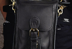 Mens Small Leather Belt Pouch Waist Bag BELT BAG Shoulder Bag For Men