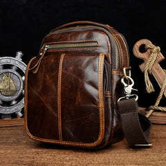Small Mens Leather Belt Pouch Waist Bag BELT BAG Shoulder Bag For Men